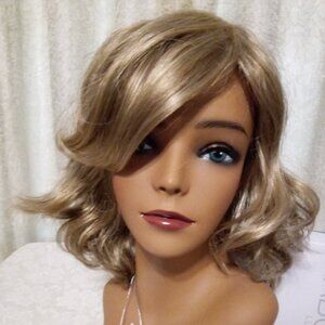 Gabor New wig#4 Bouncy Beauty Buttered Toast GL15-26 Lace Front Left Mono Part